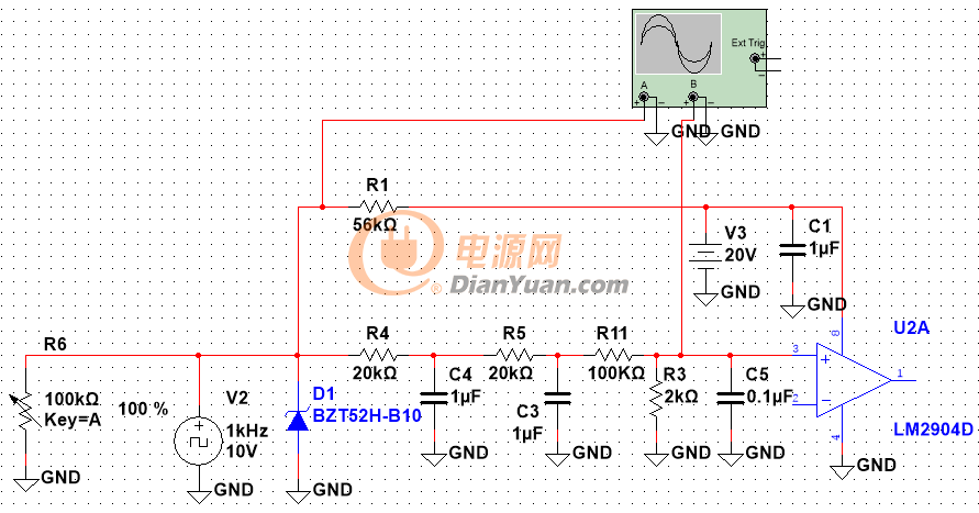 直流稳压电源方案图