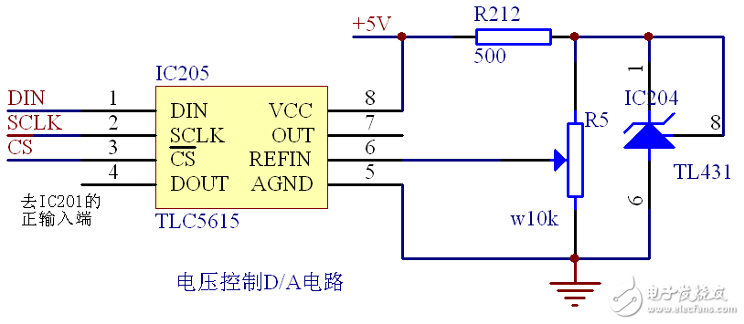 D/A转换充电机充电电路原理图