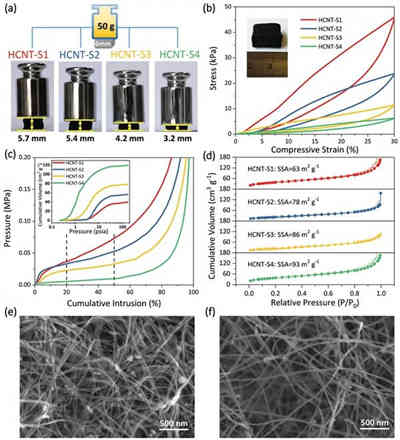多孔海绵材料在高性能充电机充电钾离子蓄电池负极中分级碳纳米管搭接形成的应用